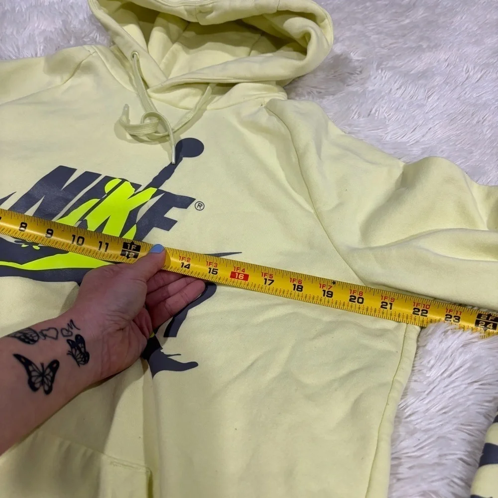 Jordan Men's Jumpman Classics Pullover Hoodie 'Neon Green' BV6010-335 Size Large